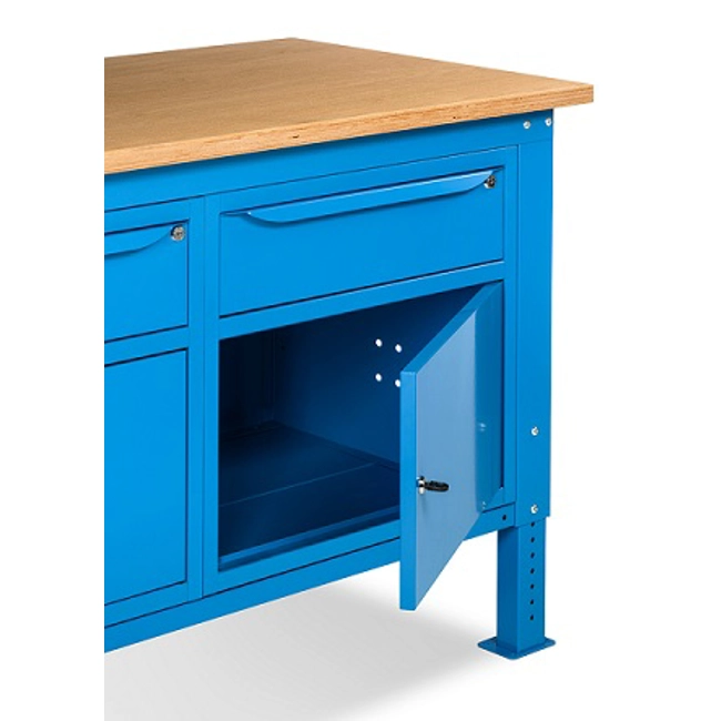 Vendita online Banco Work Up 1512 piano Multiplex mm.1500x750x732/1107H - Blu RAL5012